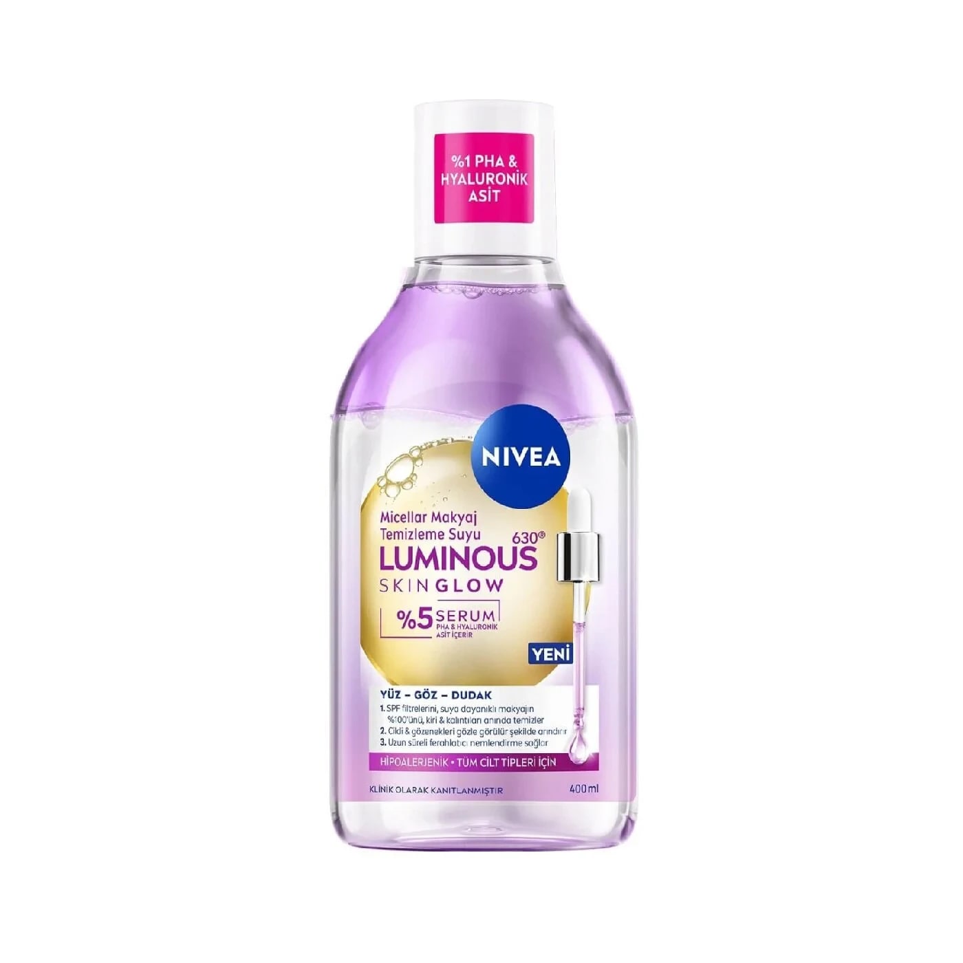 Nivea Skin Glow Micellar Makyaj Temizleme Suyu 400 ml