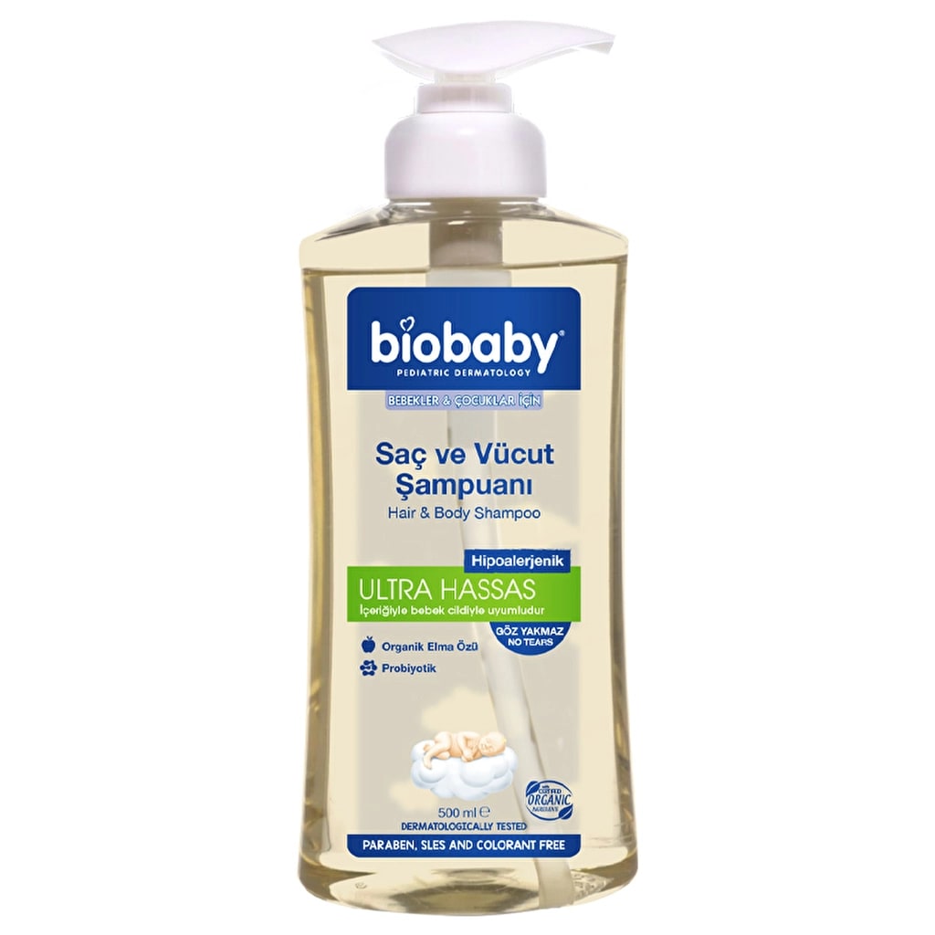 Biobaby Saç ve Vücut Şampuanı 500 ml
