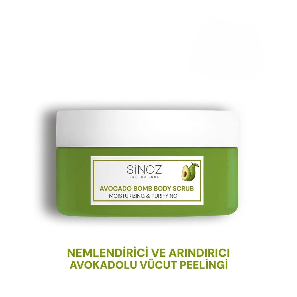 Sinoz Avocado Bomb Nemlendirici ve Arındırıcı Vücut Peelingi 300 gr
