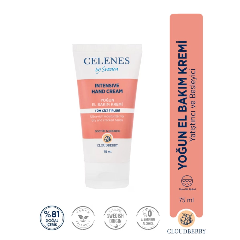Celenes Cloudberry Yoğun Nemlendirici El Bakım Kremi 75 ml