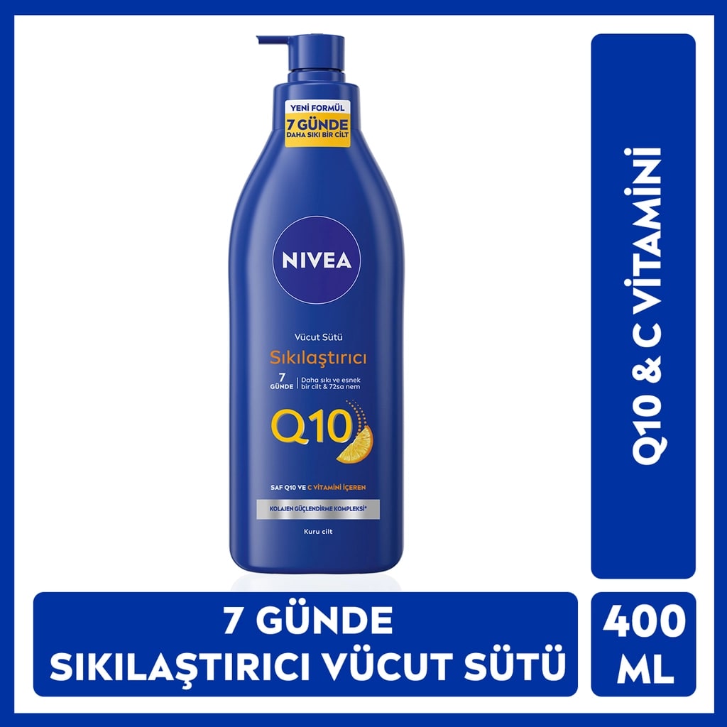 Nivea Q10 Sıkılaştırıcı ve Nemlendirici Vücut Bakım Sütü 400 ml