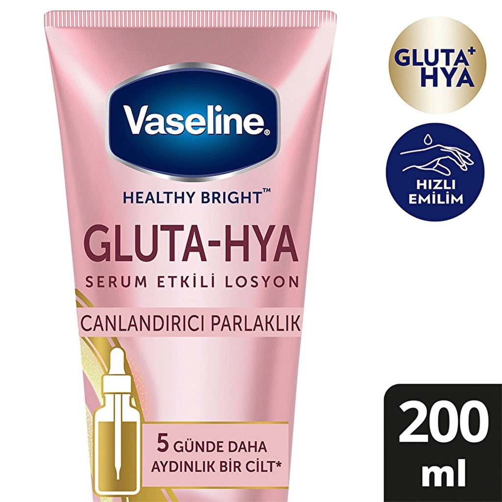 Vaseline Gluta-Hya Serum Etkili Canlandırıcı Vücut Losyonu 200 ml