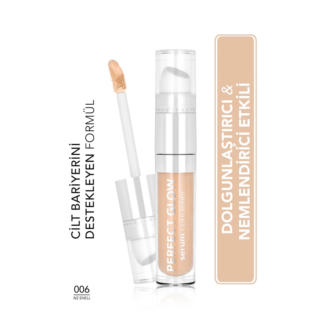 Flormar Perfect Glow Nemli ve Aydınlık Bitişli Serum Kapatıcı 006 N2 Shell