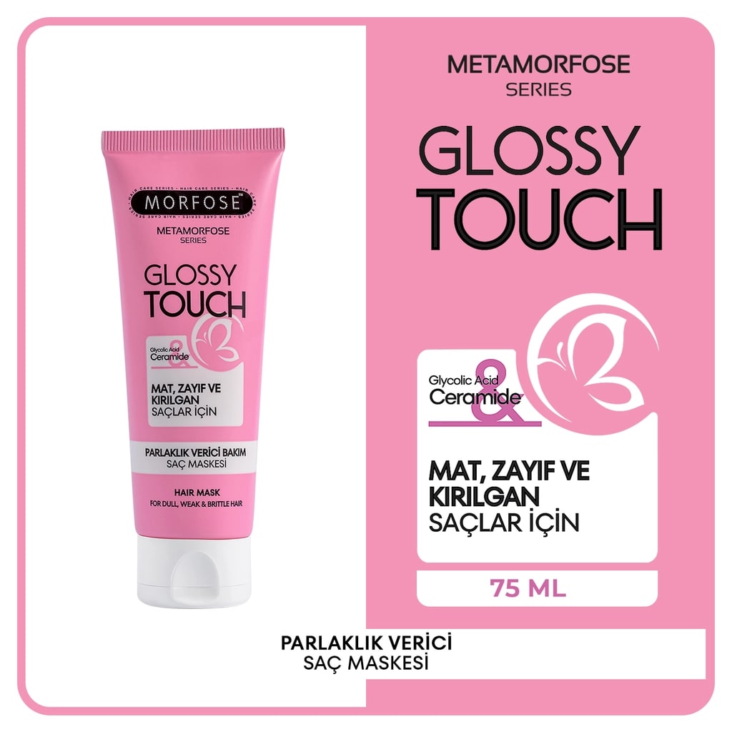 Morfose Metamorfose Glossy Touch Parlaklık Verici Bakım Saç Maskesi 75 ml