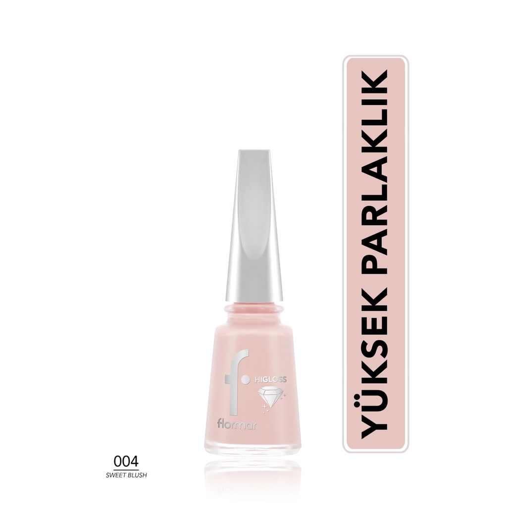 Flormar Higloss Uzun Süre Kalıcı Jel Görünümlü Oje 004 Sweet Blush