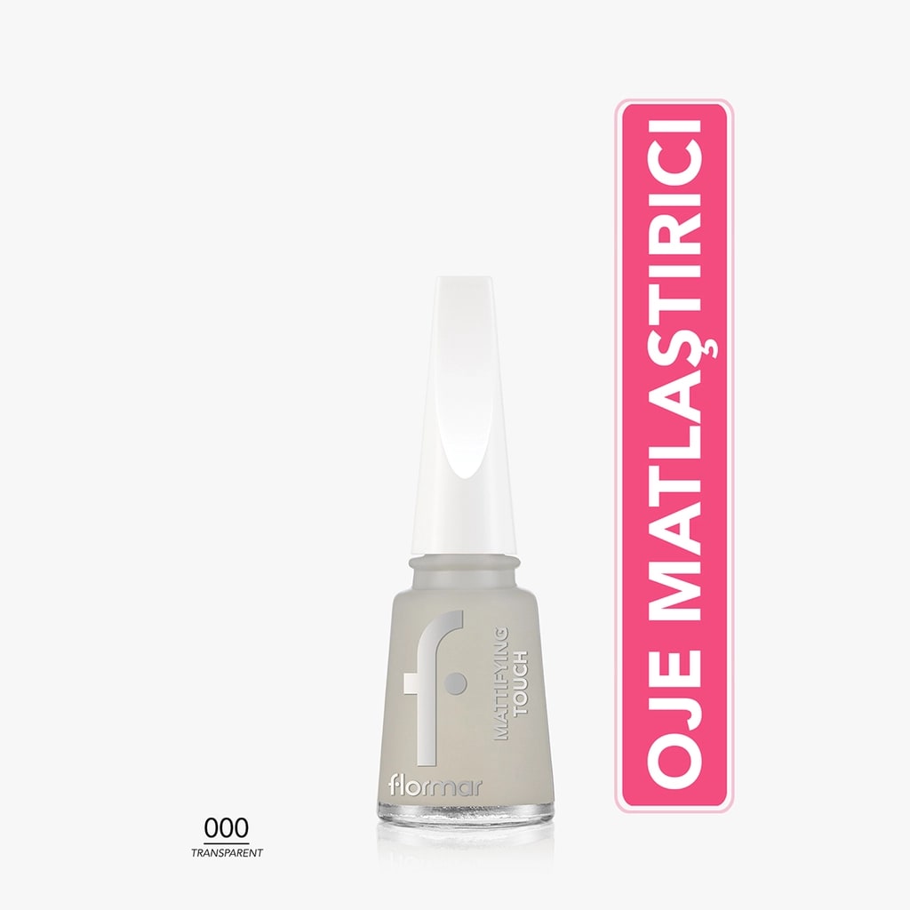 Flormar Mattifying Touch Matlaştırıcı Etkili Transparan Tırnak Cilası 000 Transparent