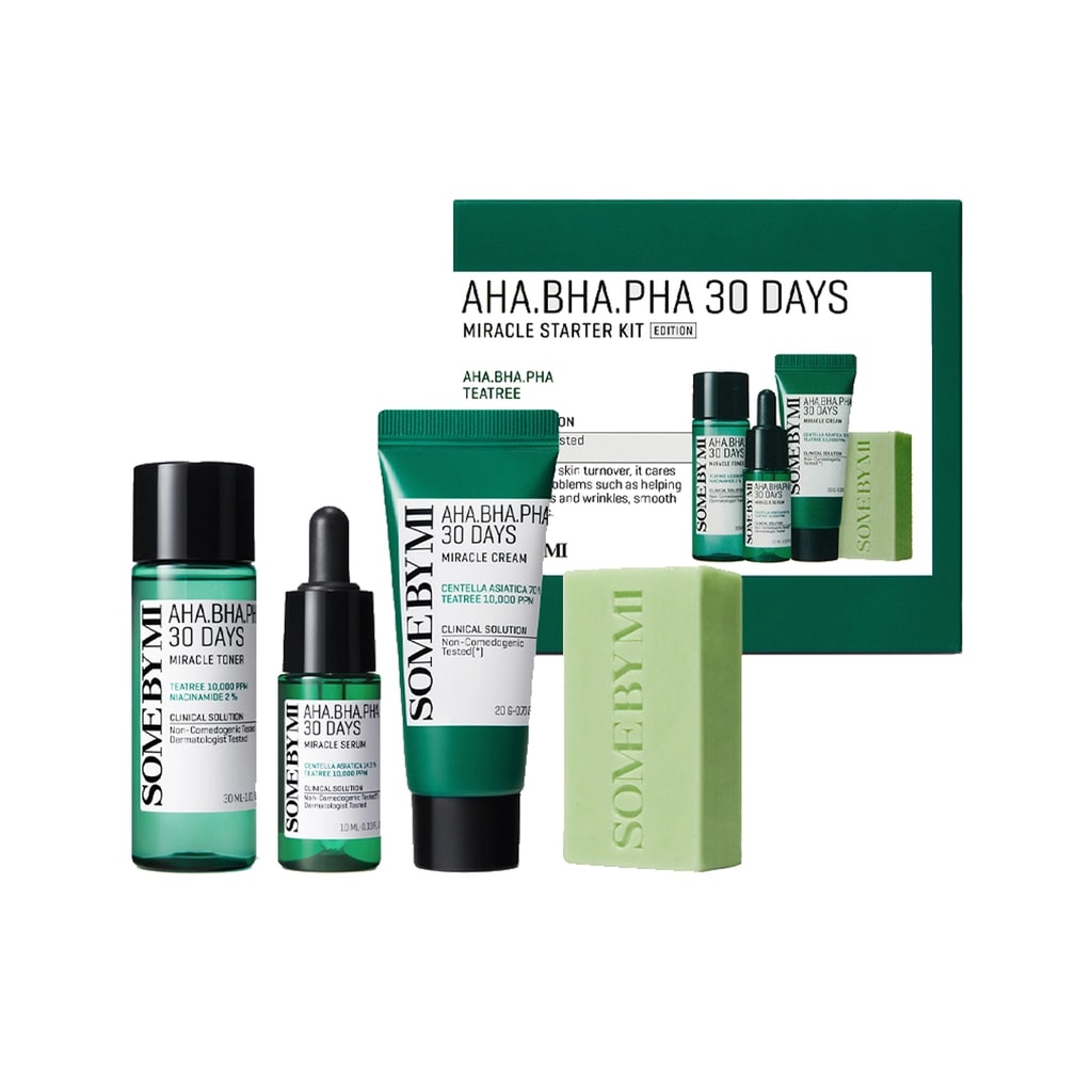 Some By Mi AHA BHA PHA Seyahat Bakım Seti (Tonik 30 ml, Serum 10 ml, Krem 20 gr, Sabun 30 gr)