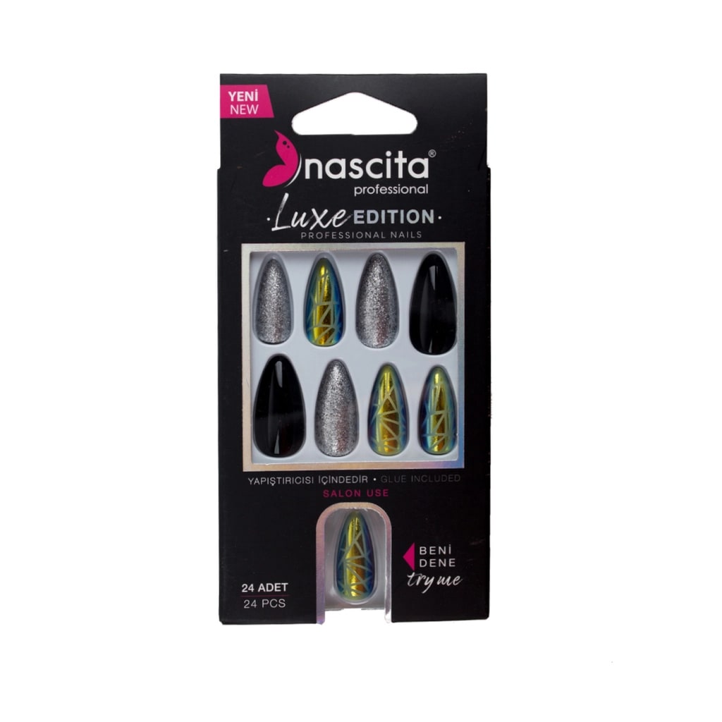 Nascita Luxe Edition Badem Silver Takma Tırnak S281 24'lü