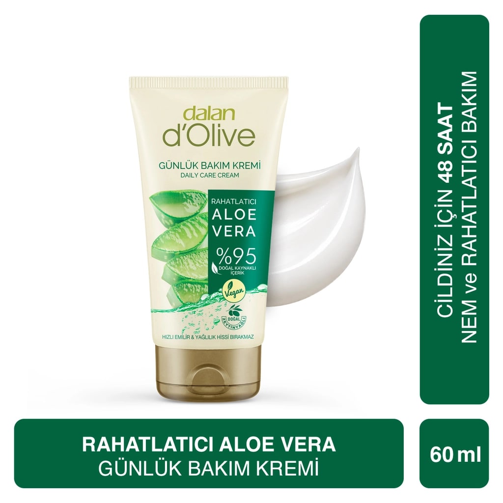 Dalan D'Olive Rahatlatıcı Aloe Vera Günlük Bakım Kremi 60 ml