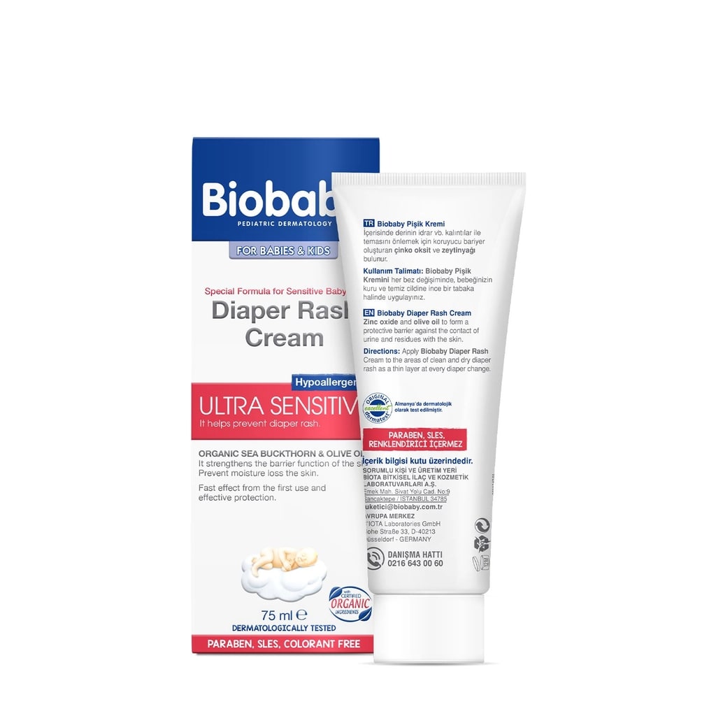 Biobaby Bebek Pişik Kremi 75 ml