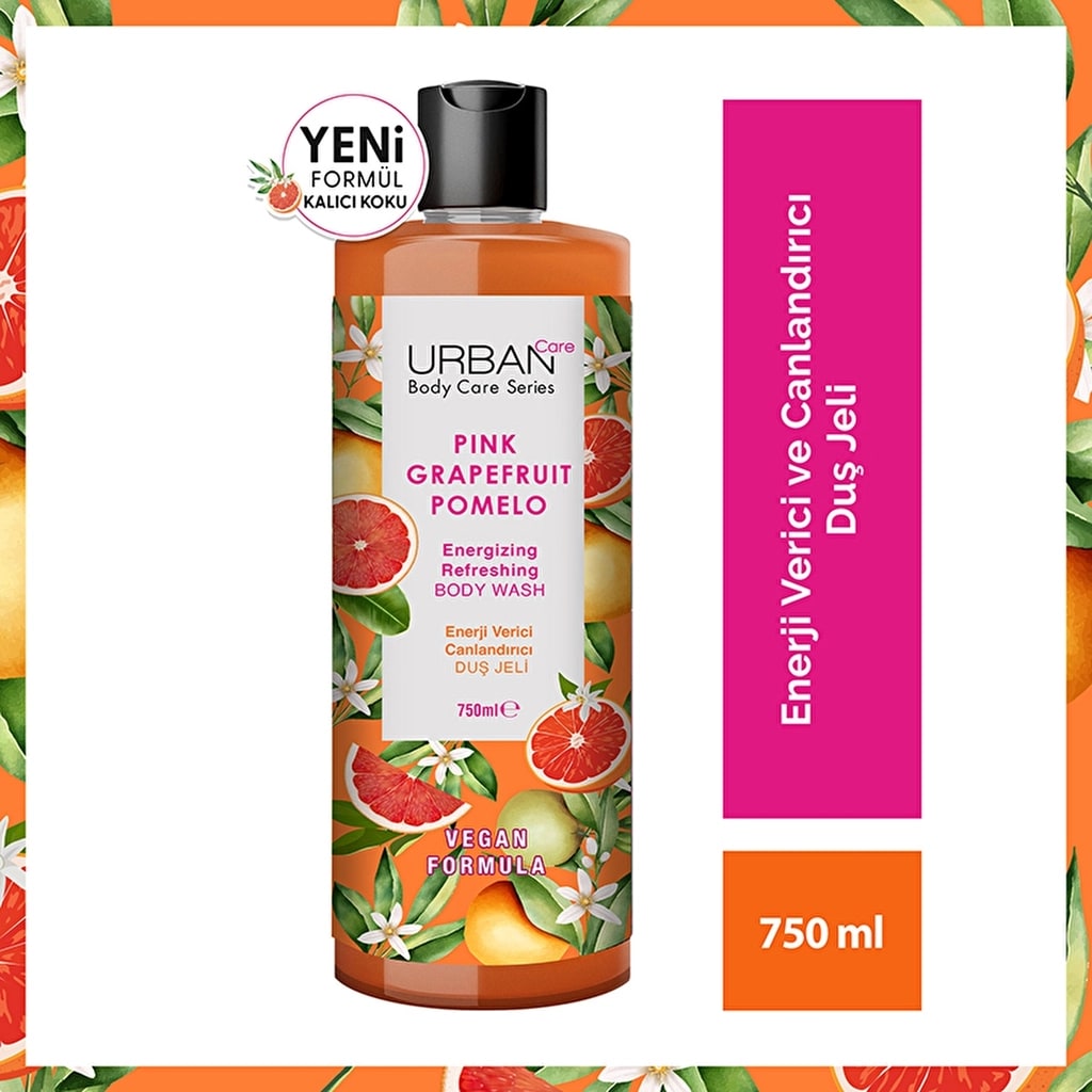 Urban Care Pink Grapefruit & Pomelo Canlandırıcı ve Nemlendirici Duş Jeli 750 ml