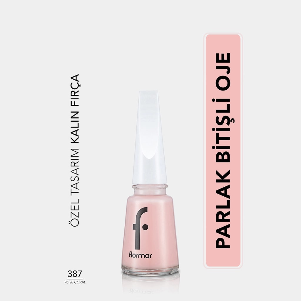 Flormar Nail Enamel Yoğun Pigmentli Oje 397 Rose Coral