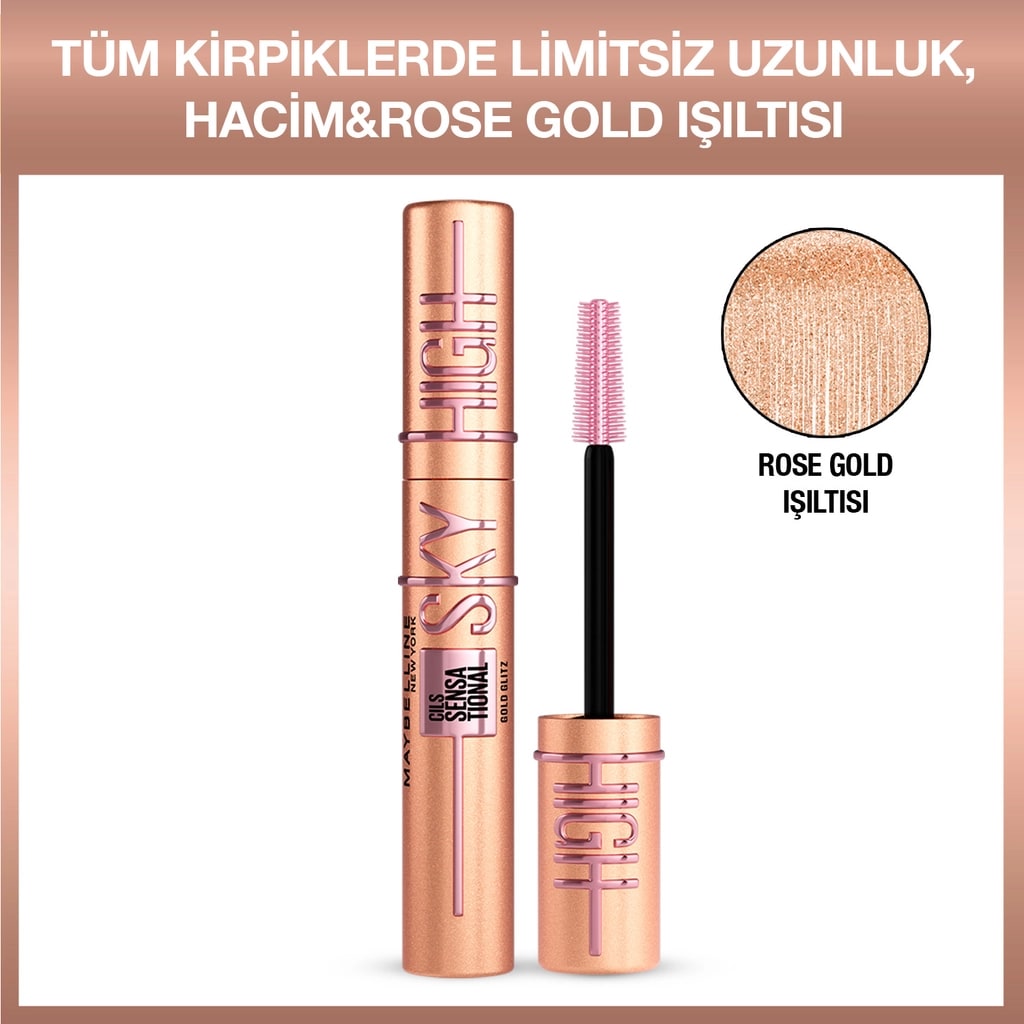 Maybelline New York Sky High Rose Gold Glitz Maskara