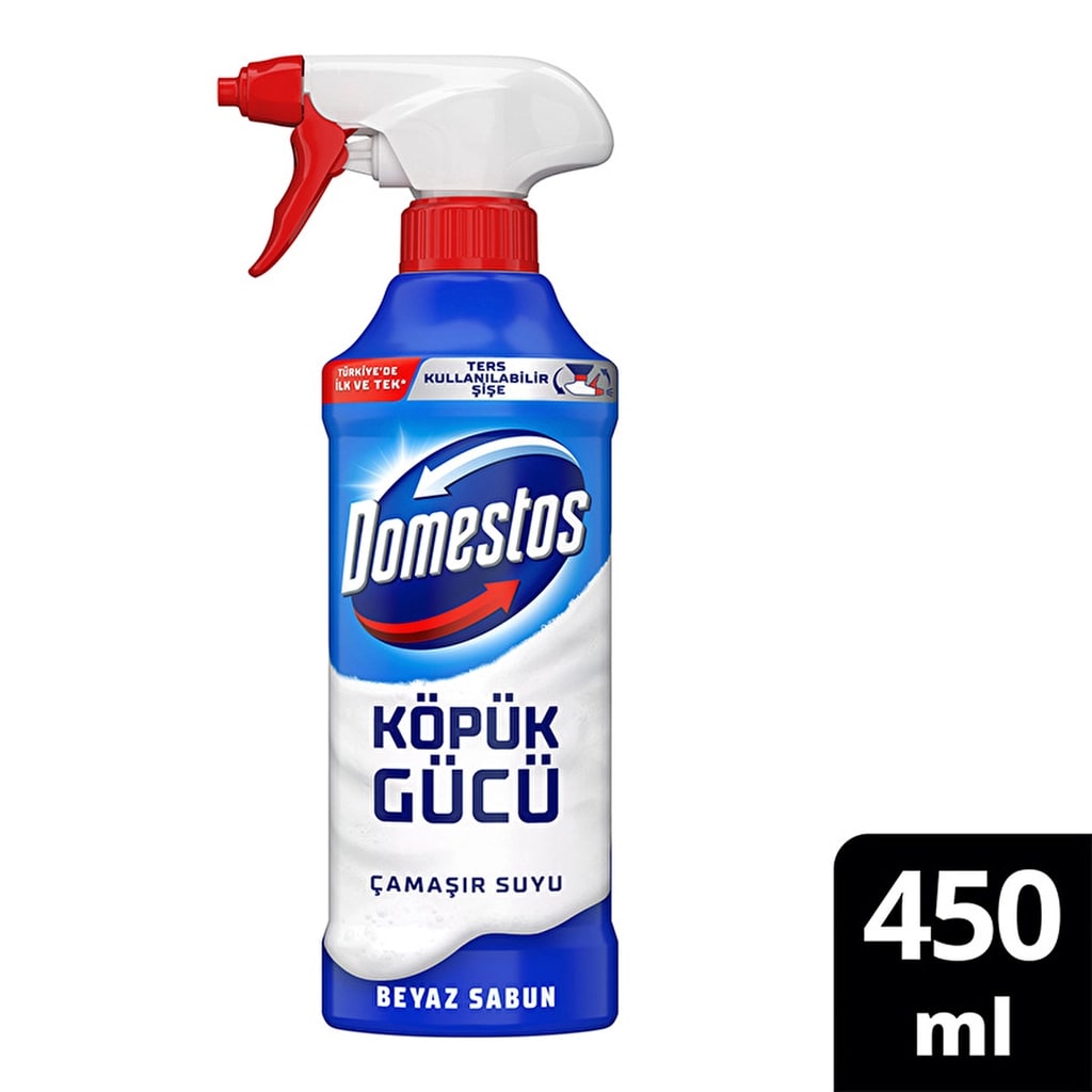 Domestos Köpük Gücü Köpük Çamaşır Suyu Beyaz Sabun 450 ml