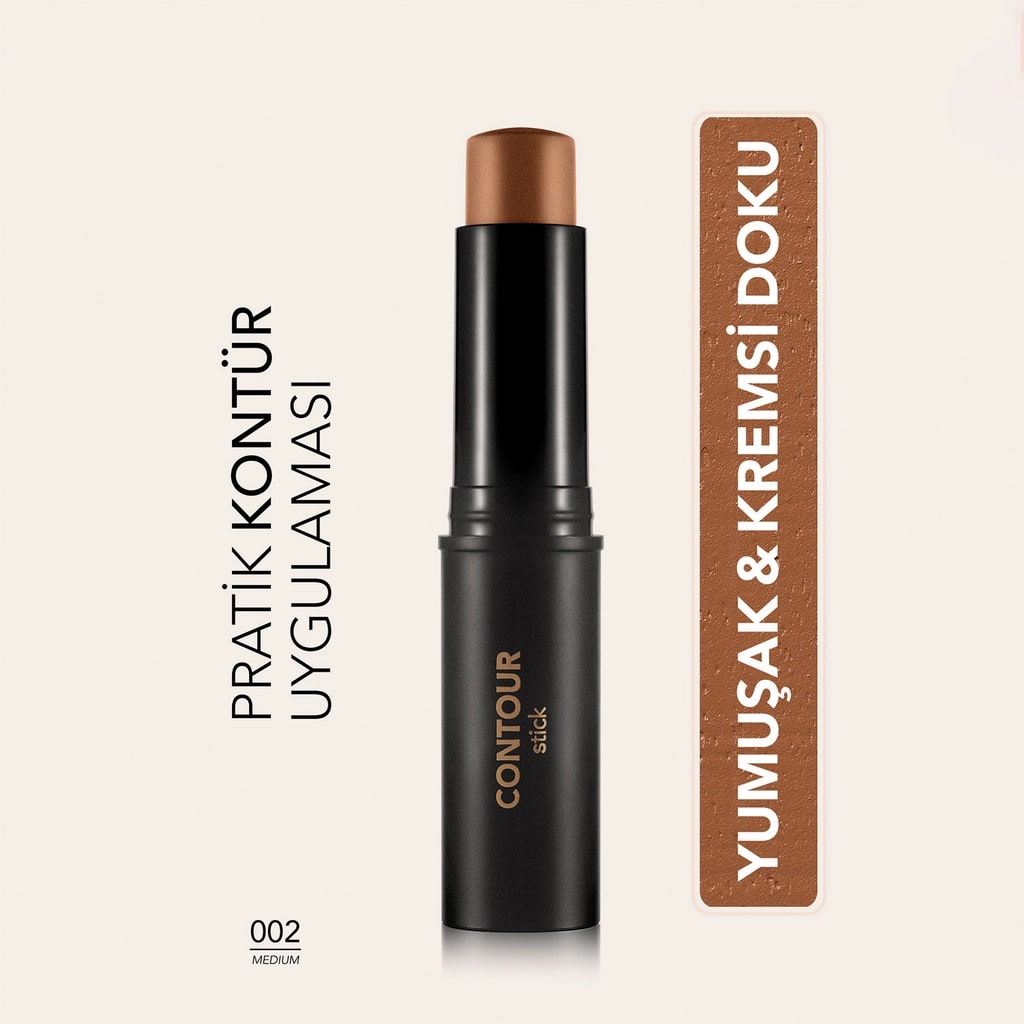 Flormar Contour Stick Mat Bitişli Kremsi Stick Kontür 002 Medium