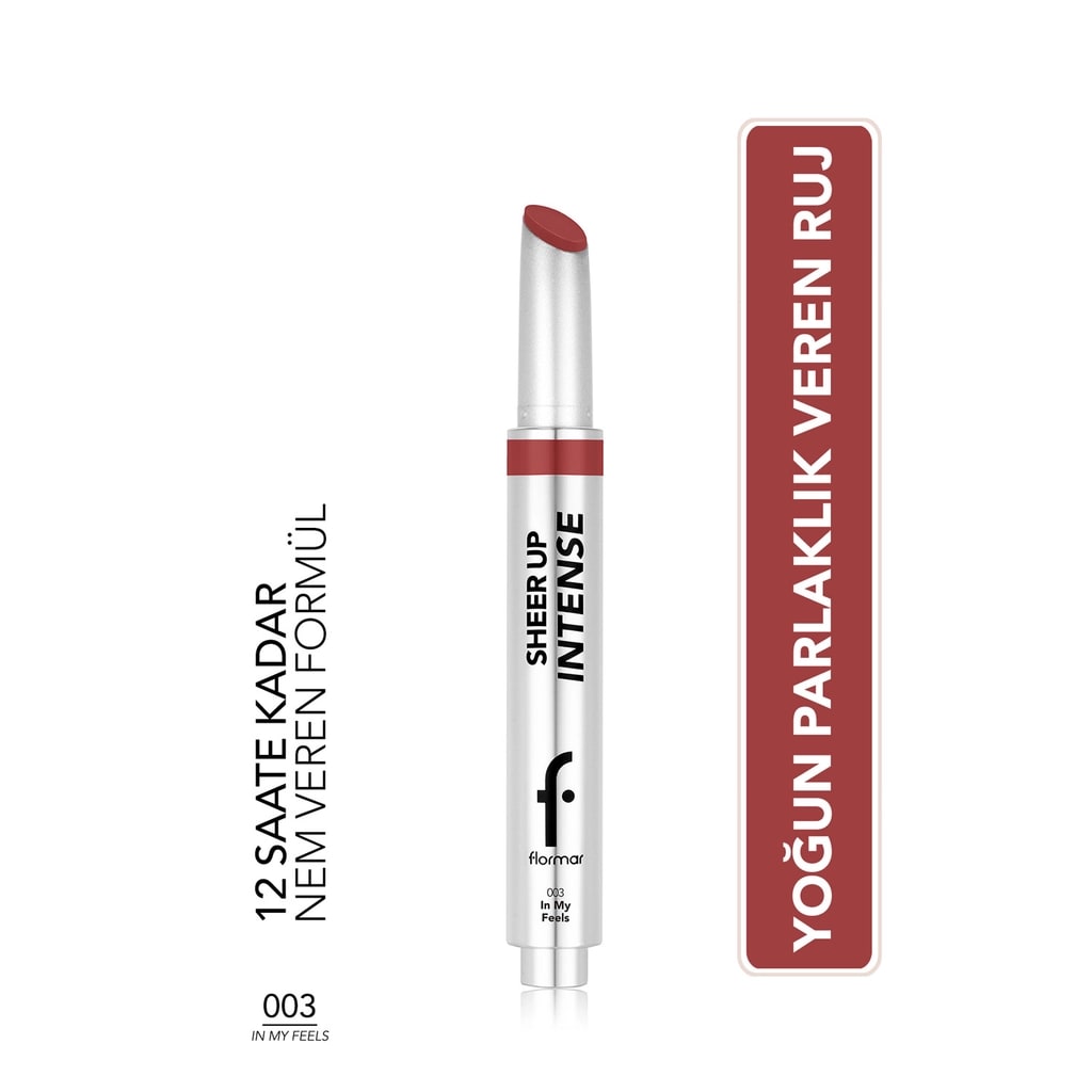 Flormar Sheer Up Intense Krem Dokulu Parlak Bitişli Jel Ruj 003 In My Feels