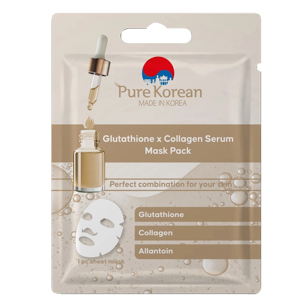 Pure Korean Glutathione x Collagen Serum Yüz Maskesi