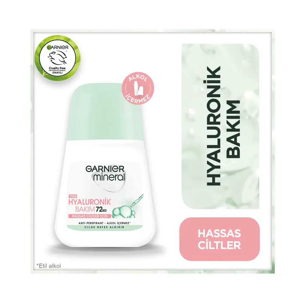 Garnier Mineral Hyaluronik Bakım Roll-On 50 Ml