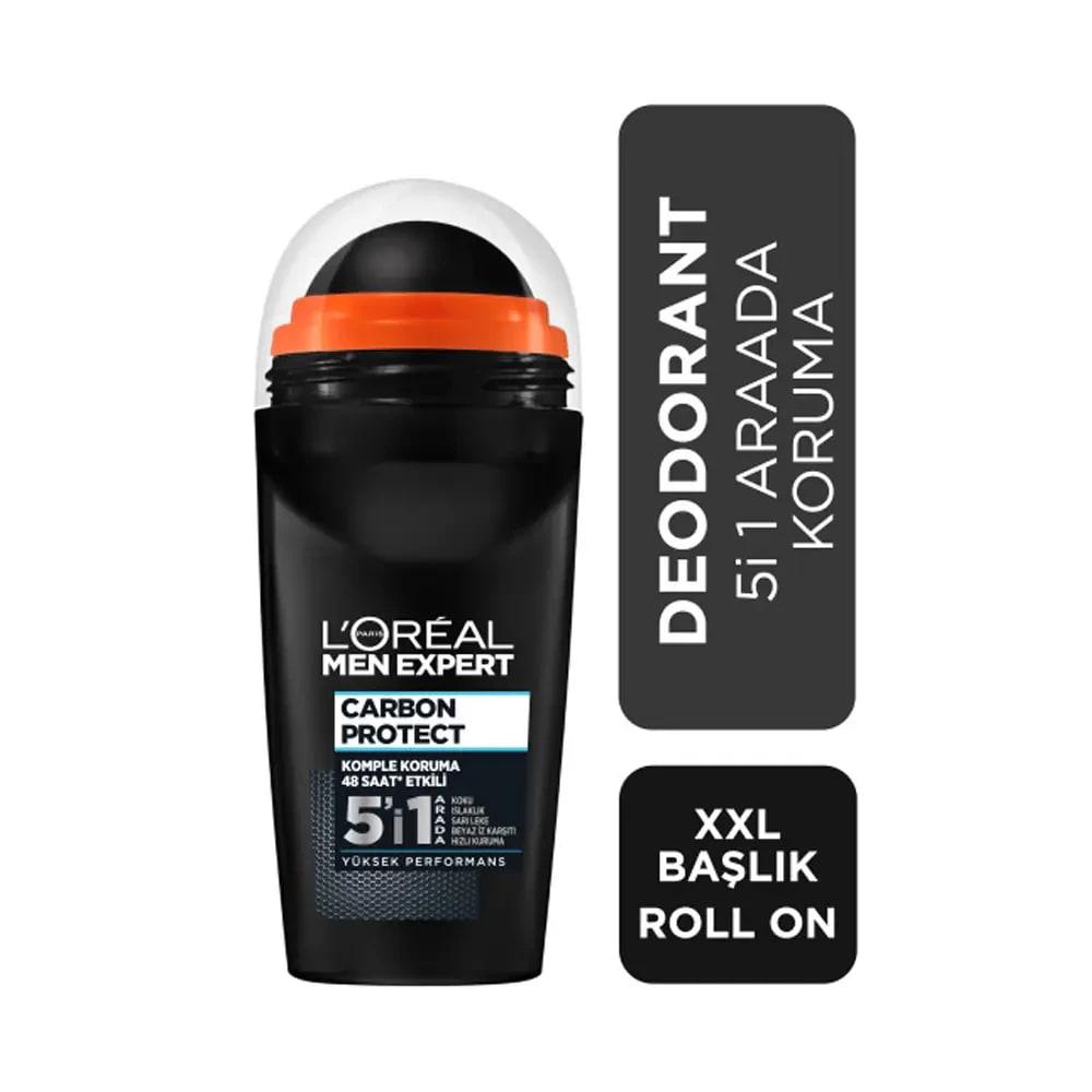 L'Oréal Paris Loreal Paris Men Expert Carbon Protect 5'In1 Koruma Roll-On 50 Ml