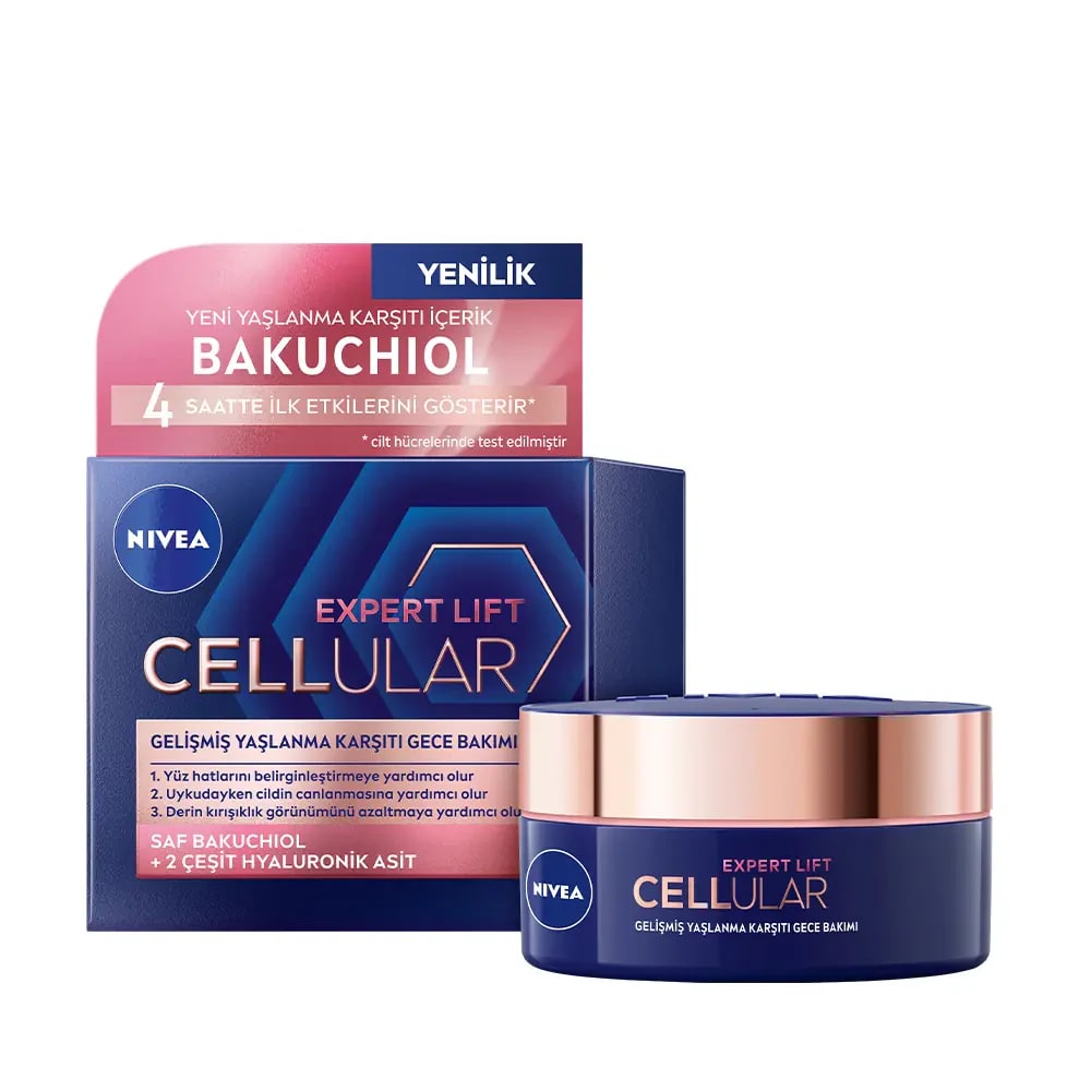 Nivea Hyaluron Cellular Filler Şekillendirici Yaşlanma Karşıtı Gece Kremi 50 Ml