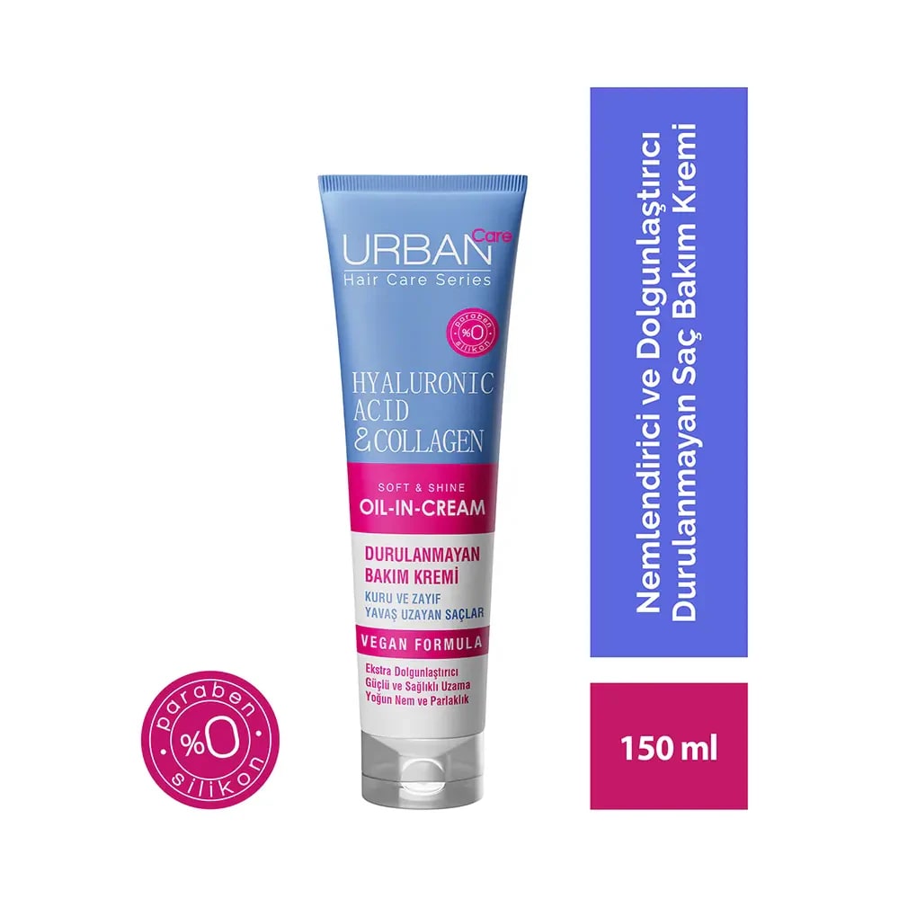 Urban Care Hyaluronic Acid&Collagen Sülfatsız Durulanmayan Saç Bakım Kremi 150 Ml