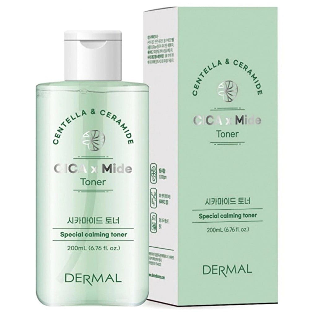Dermal Cica x Mide Toner Centella Asiatica ve Seramid Özlü Sakinleştirici Tonik 200 ml