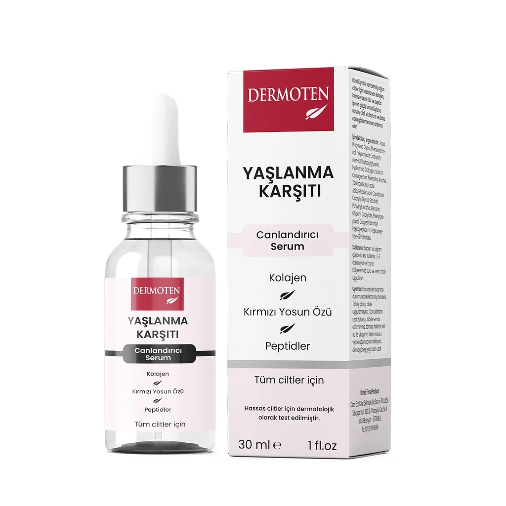 Dermoten Kolajen Yaşlanma Karşıtı Cilt Bakım Serumu 30 ml