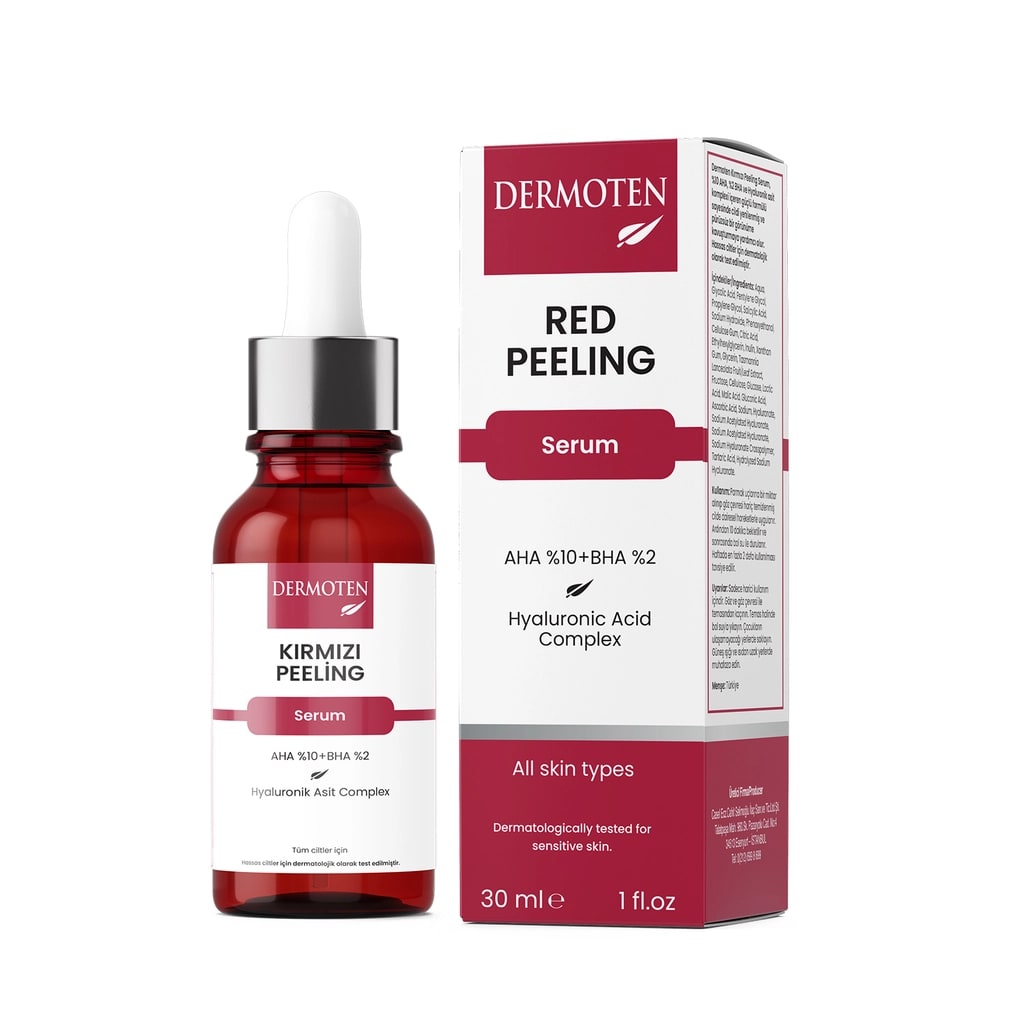 Dermoten Arındırıcı Kırmızı Peeling Serum 30 ml