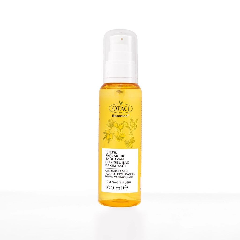Otacı Botanics Işıltılı Parlaklık Sağlayan Bitkisel Saç Bakım Yağı 100 ml