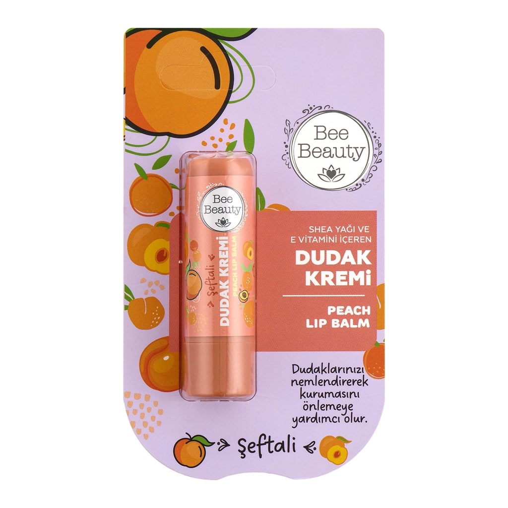 Bee Beauty Şeftali Aromalı Dudak Kremi 5 gr