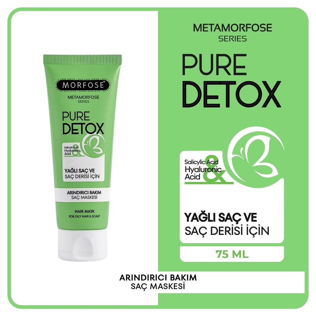 Morfose Metamorfose Pure Detox Arındırıcı Bakım Saç Maskesi 75 ml