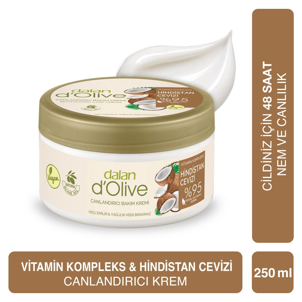Dalan D'Olive Vitamin Kompleks Hindistan Cevizi Canlandırıcı Krem 250 ml