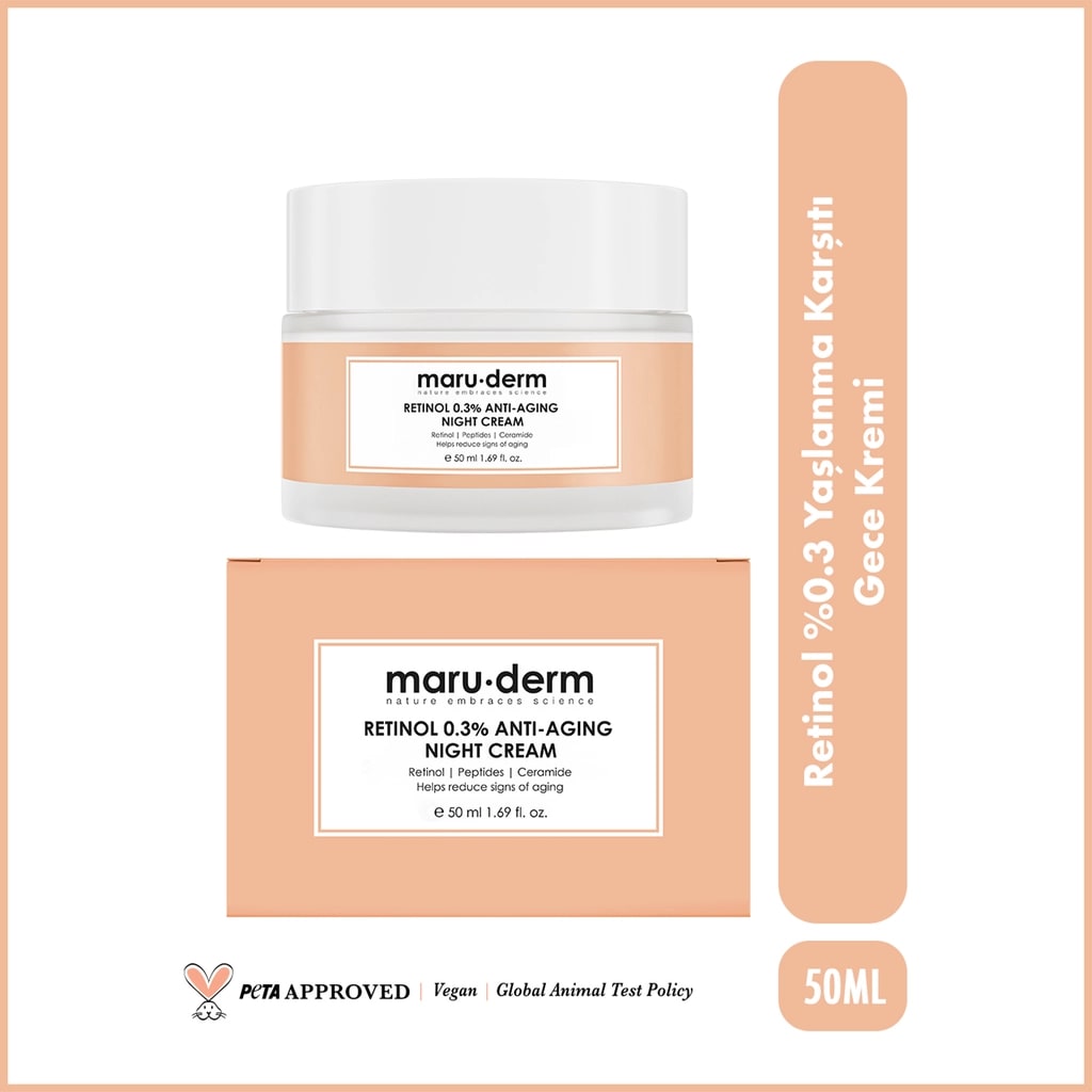 Maruderm Retinol %0,3 Yaşlanma Karşıtı Gece Kremi 50 ml