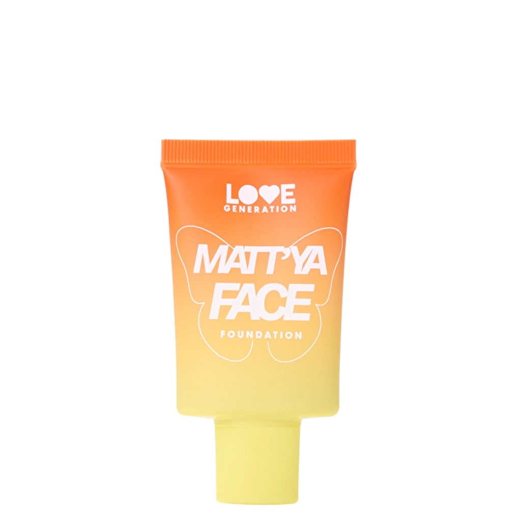 Love Generation Matt'ya Face Fondöten 04 Toffee Delight - Mattifying Foundation with Matcha Extract