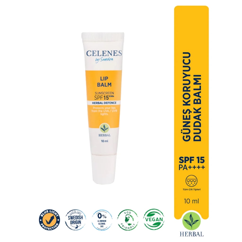 Celenes Herbal Defence Güneş Koruyuculu 15SPF Lip Balm 10 ml