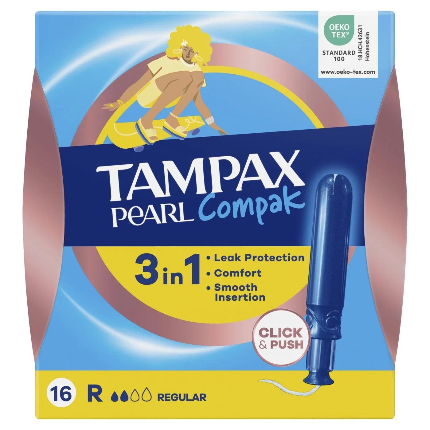 Tampax Pearl Compak Tampon RegNormal 16lı