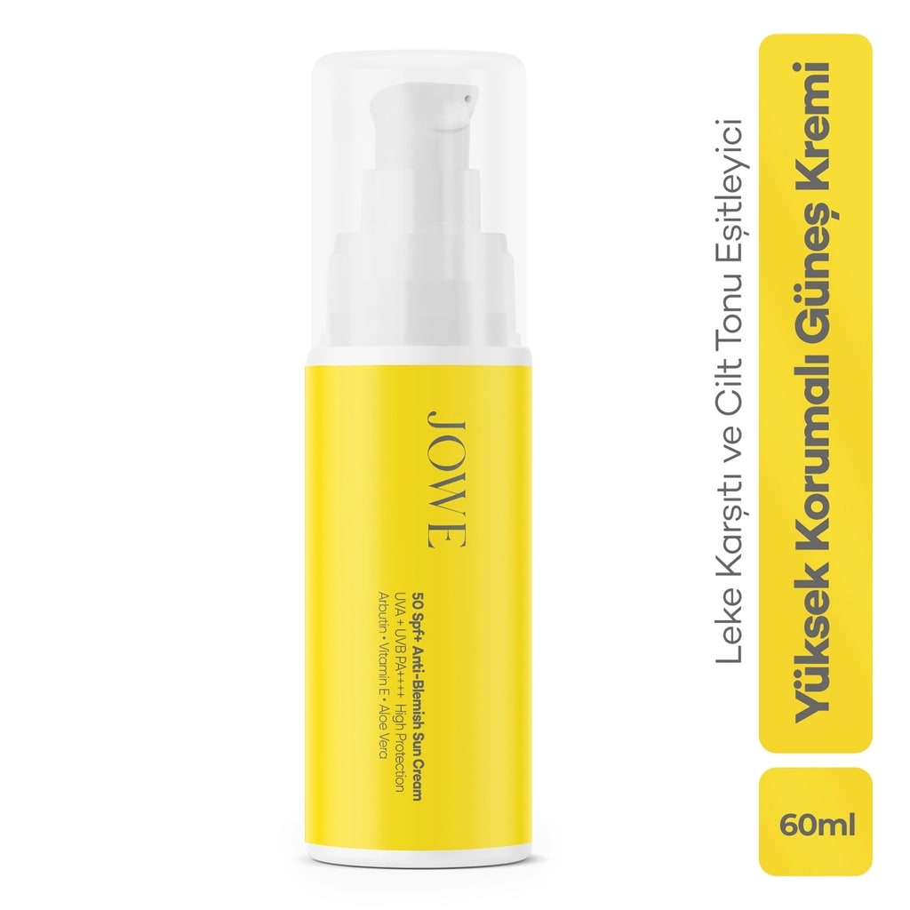 Jowe Leke Karşıtı Yüksek Korumalı 50+SPF Güneş Kremi 60 ml