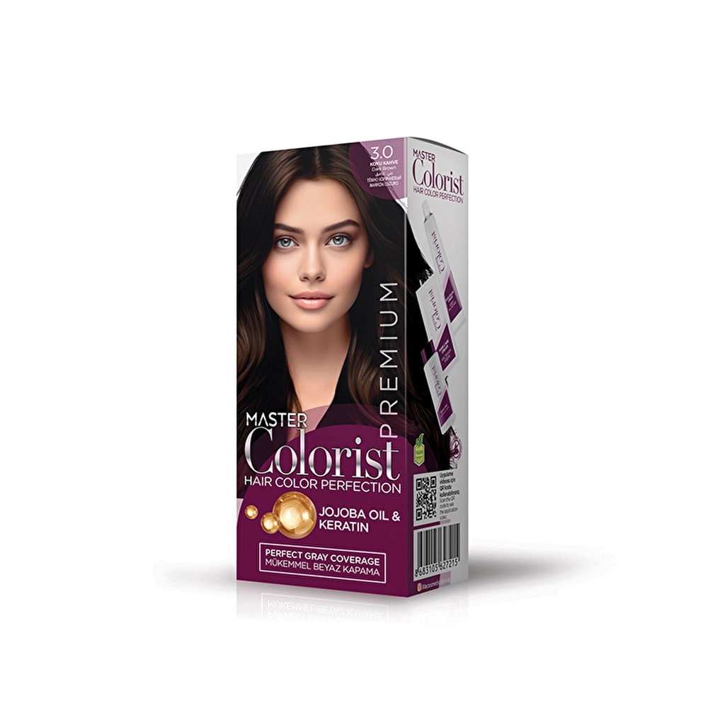 Master Colorist Premium Krem Saç Boyası 3.0 Koyu Kahve