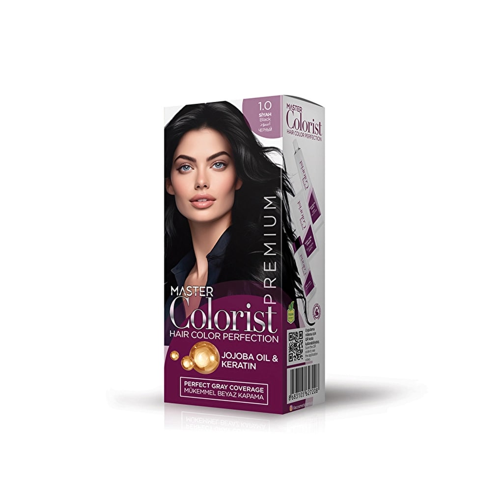 Master Colorist Premium Krem Saç Boyası 1.0 Siyah