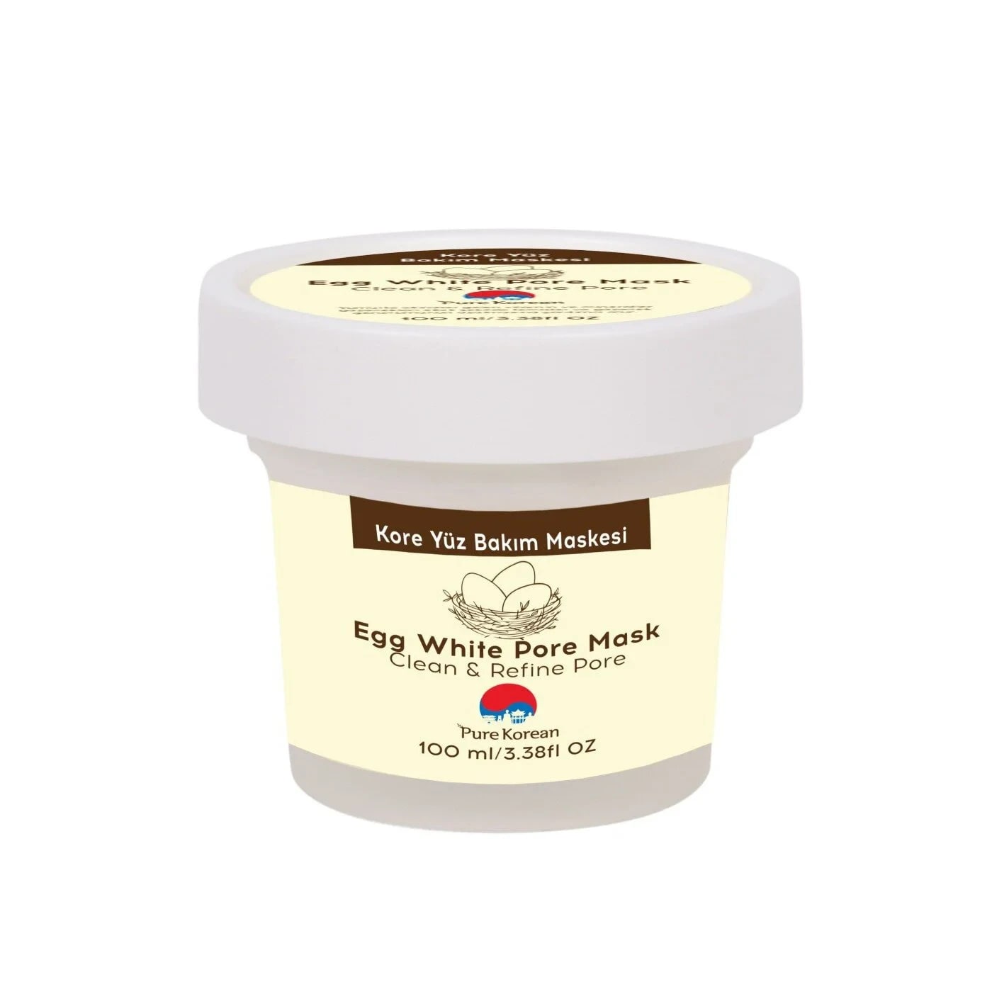 Pure Korean Kavanoz Maske Egg White 1 adet