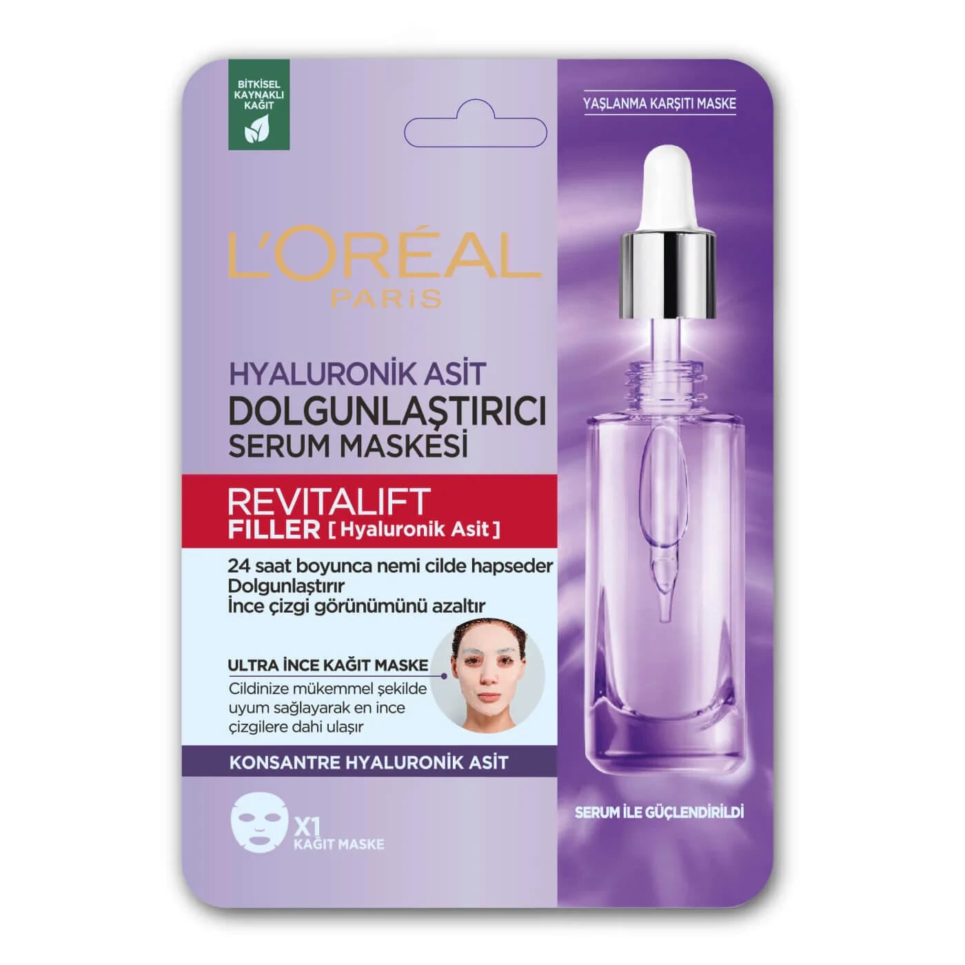 L’Oréal Paris LOréal Paris Revitalift Filler Dolgunlaştırıcı Yüz Maskesi 30 gr