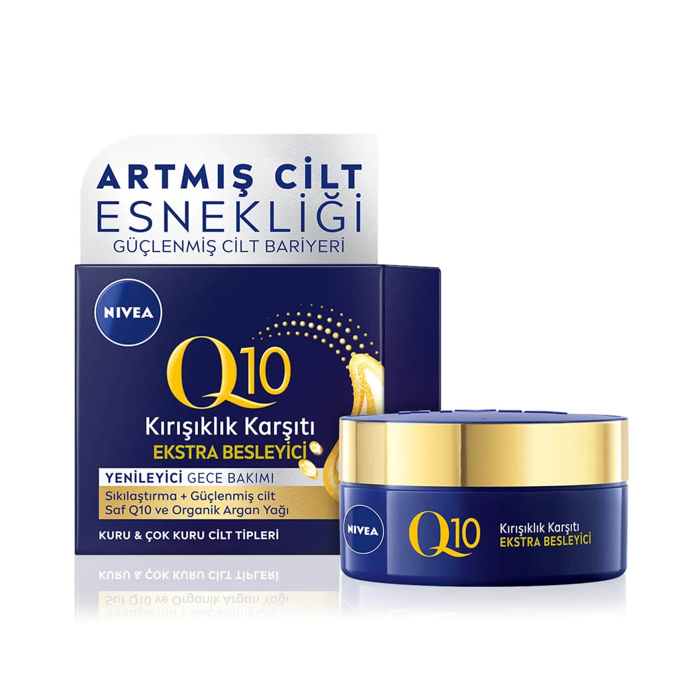 Nivea Q10 Ekstra Besleyici Gece Bakım Kremi Argan Yağı 50 ml