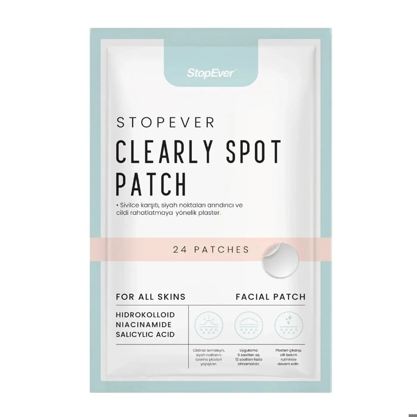 StopEver Clearly Spot Patch Akne Karşıtı 24lü