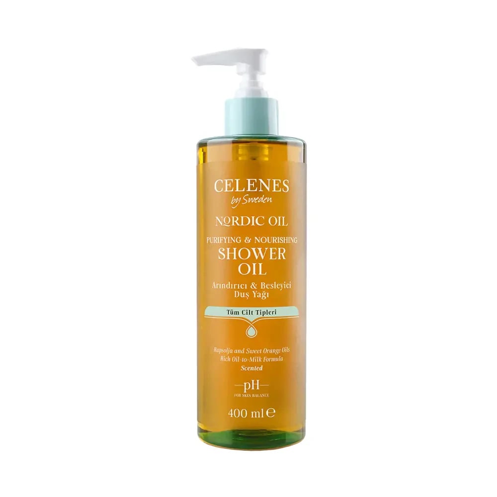 Celenes Nordic Oil Arındırıcı Ve Besleyici Duş Yağı Tüm Ciltler 400 Ml