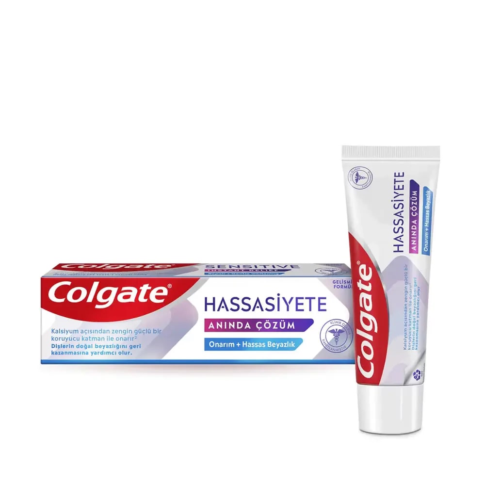 Colgate Hassasiyete Anında Çözüm Onarım + Hassas Beyazlık Diş Macunu 75 Ml
