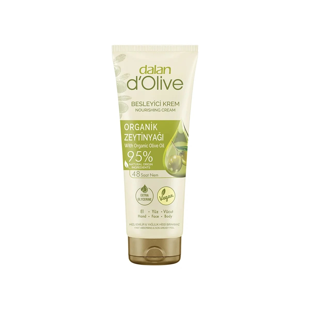 DALAN D'olive Zeytinyağlı Tüp Krem 250 Ml