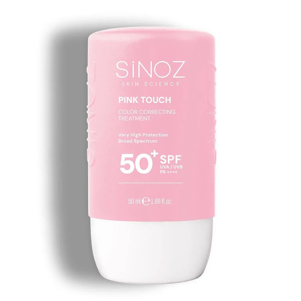 Sinoz Pink Touch Anında Ton Eşitleyici Sıvı Güneş Kremi SPF50+ Mineral Güneş Filtreleri 50 ml