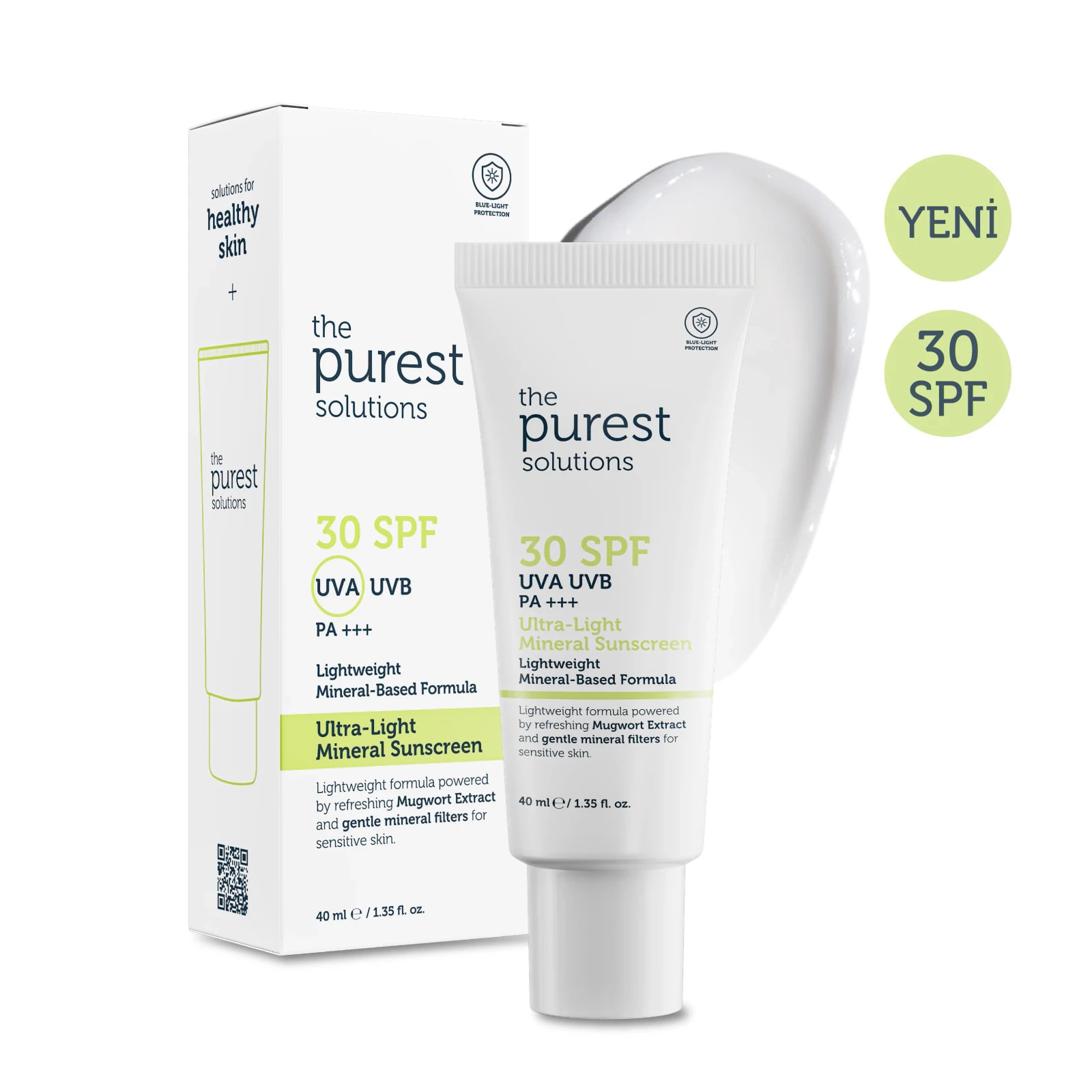 The Purest Solutions Mineral Filtreli Güneş Koruyucu Krem SPF 30, 40 ml