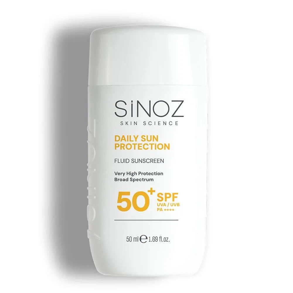 Sinoz Günlük Kullanım Spf50+ Renksiz Sıvı Güneş Kremi 50 ml