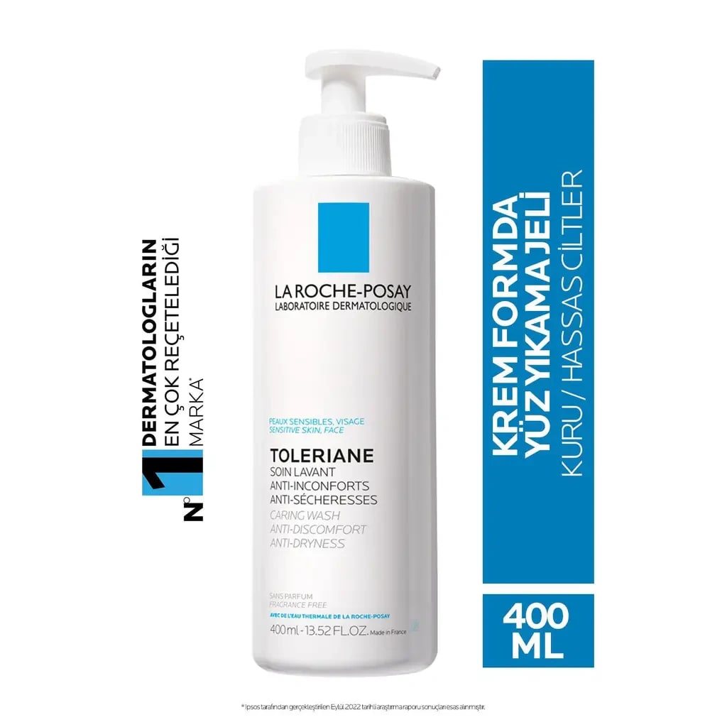 La Roche-Posay La Roche Posay Toleriane Caring Krem Temizleyici Kuru ve Hassas Ciltler 400ml